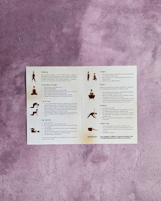 Prenatal Yoga Exercises - Flyers only (A5)