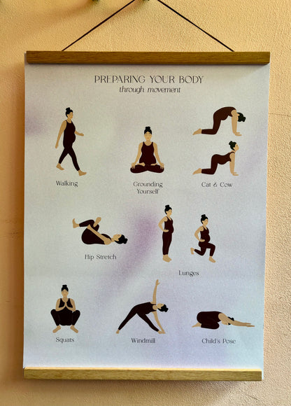 Prenatal Exercises Poster | Customisable to your Practice