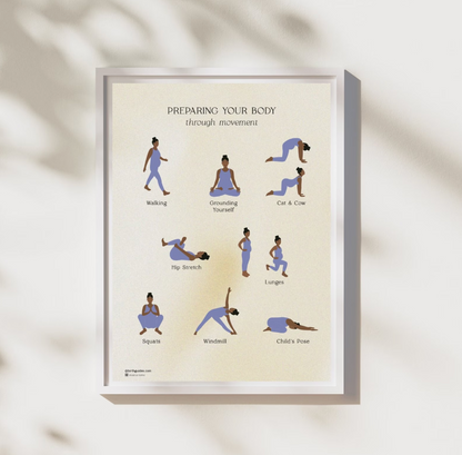 Prenatal Exercises Poster | Customisable to your Practice